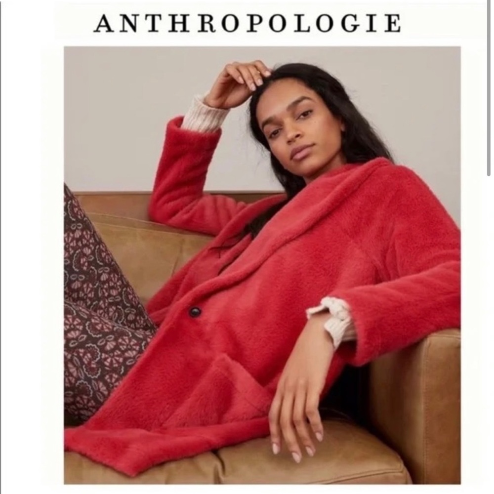 Anthropologie Faux Fur Coat by Sanctuary